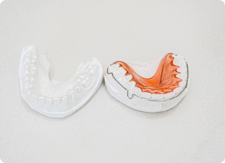 動的治療終了、保定開始